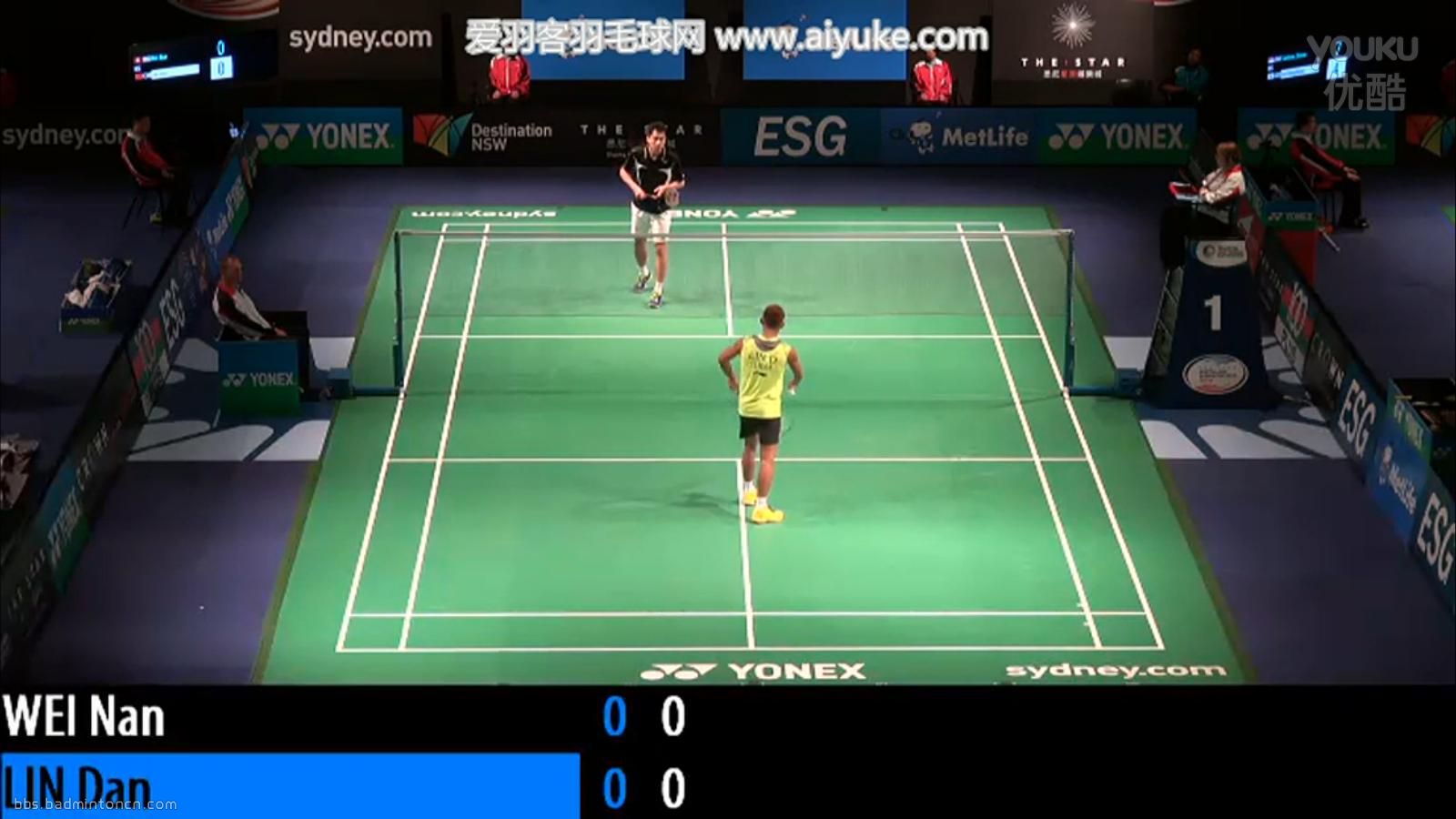 总感觉林丹在右区发球的时候有点踩线(已经补